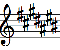 7 sharps