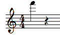 4th space above staff